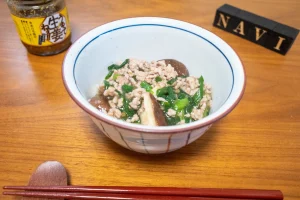 肉ニラ餡かけ